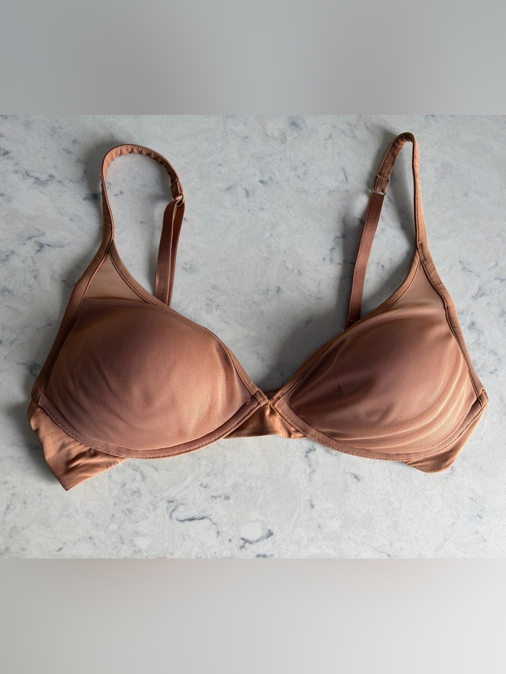 Third Love 24/7 Classic Uplift Plunge Bra Beige Size 32 C